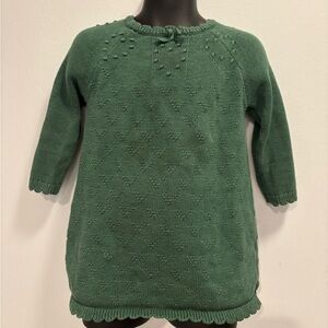 Cozy Girls Festive Winter Sweater Dress Cotton Knit